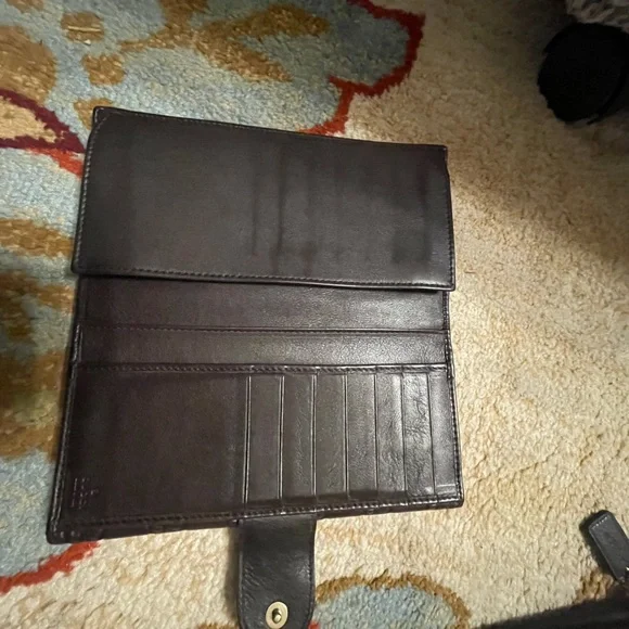 Authentic Gucci brown leather guccissima logo long around zip wallet - Picture 9 of 14